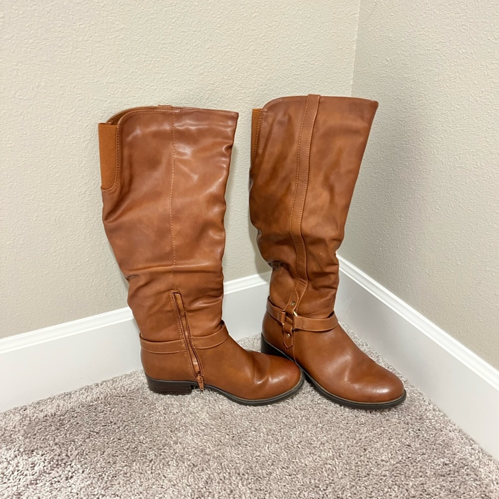 Tall boots with wide calf